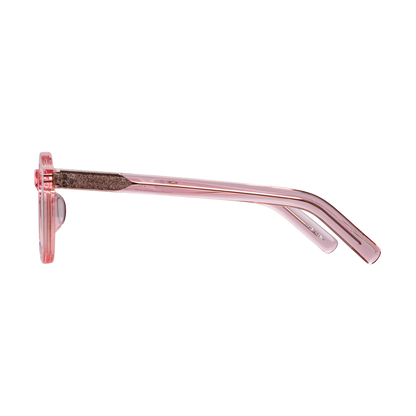 sunglasses 'peach' clear pink