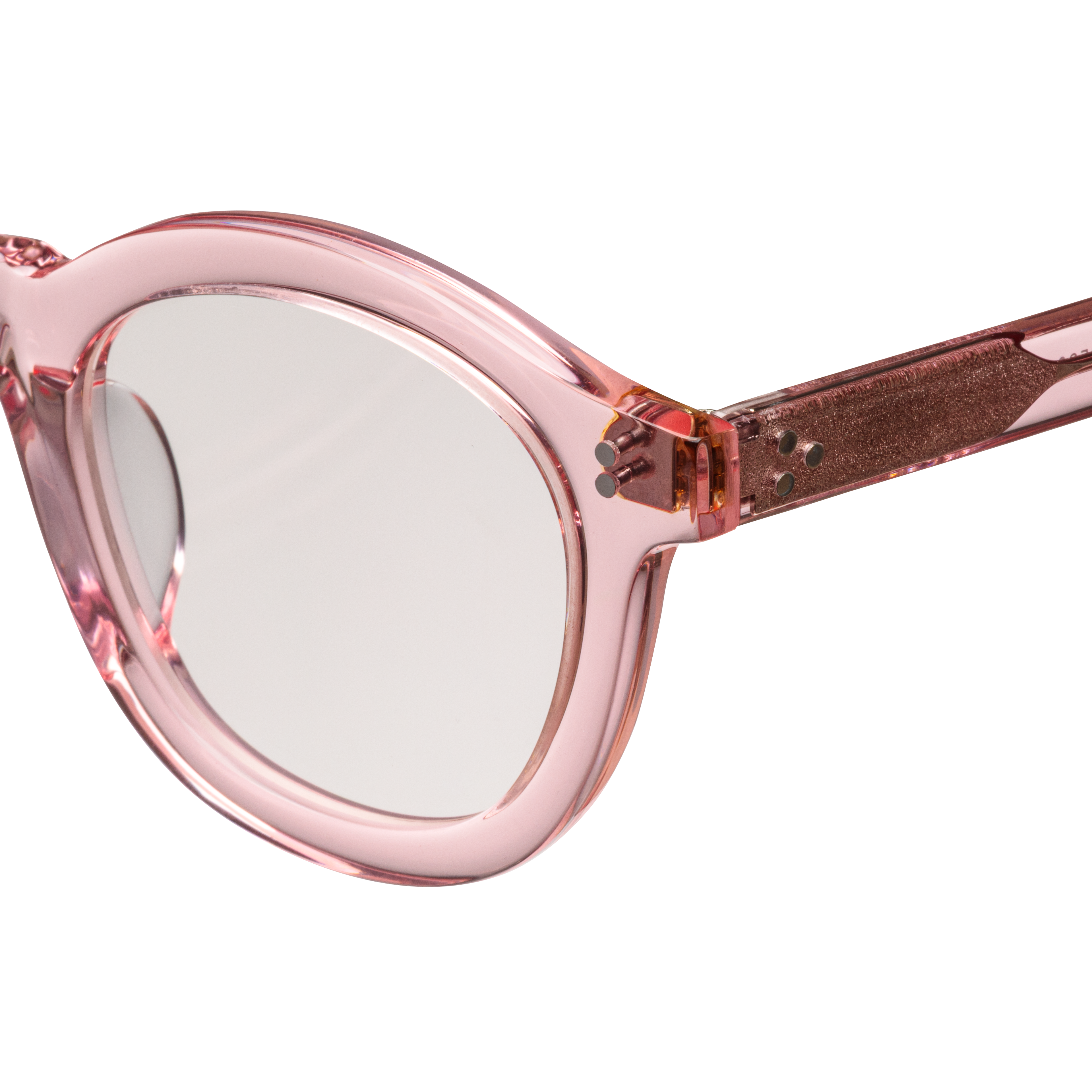 sunglasses 'peach' clear pink