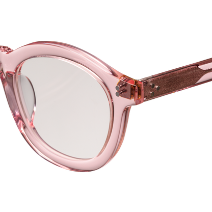 sunglasses 'peach' clear pink