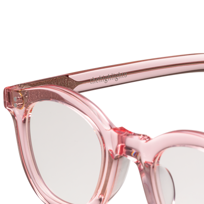 sunglasses 'peach' clear pink