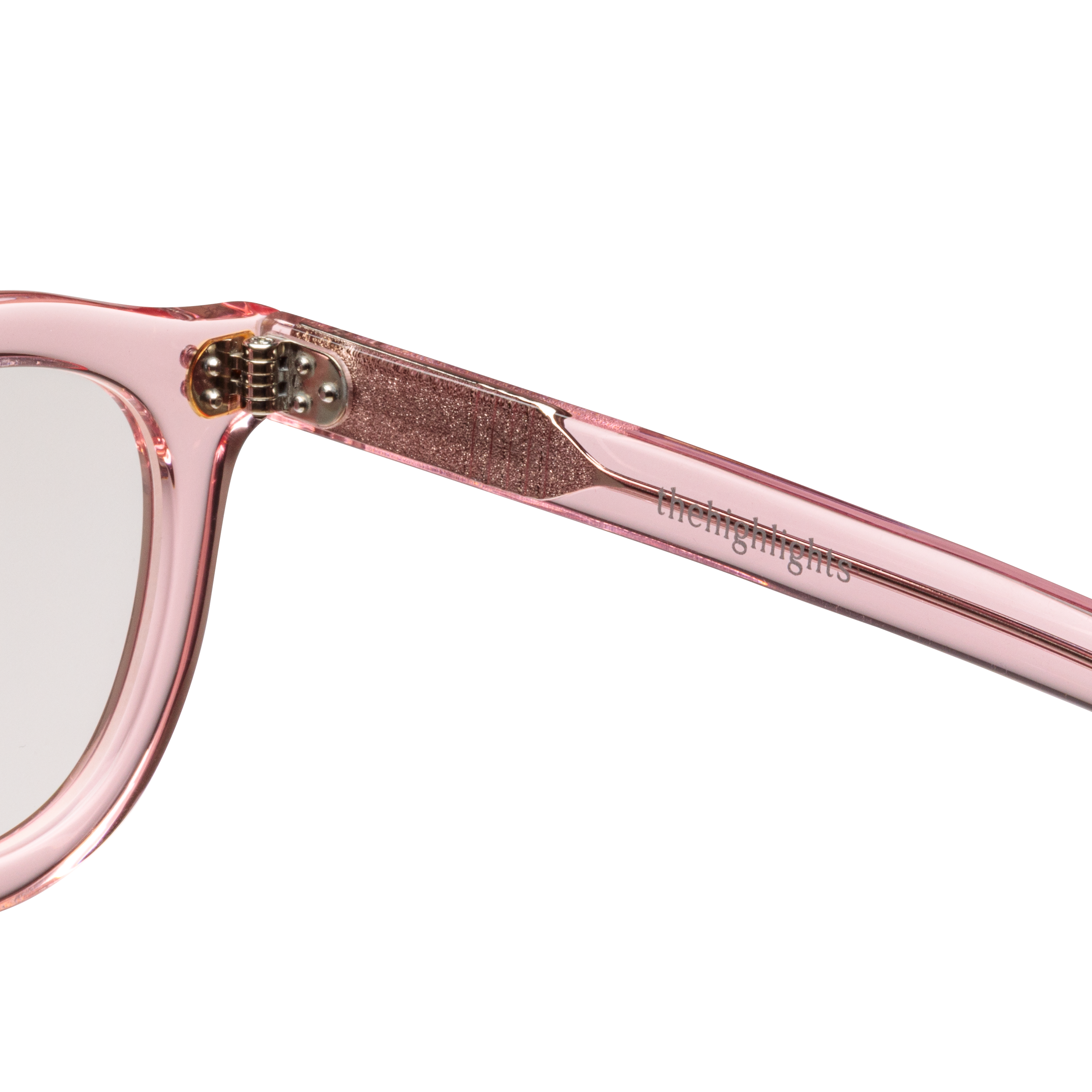 sunglasses 'peach' clear pink
