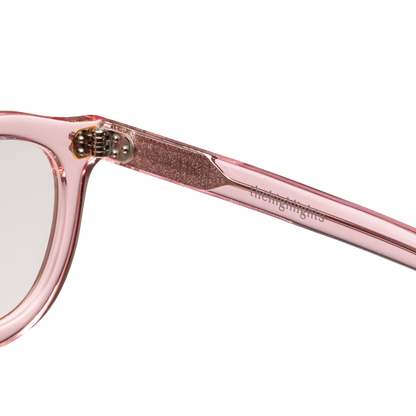 sunglasses 'peach' clear pink