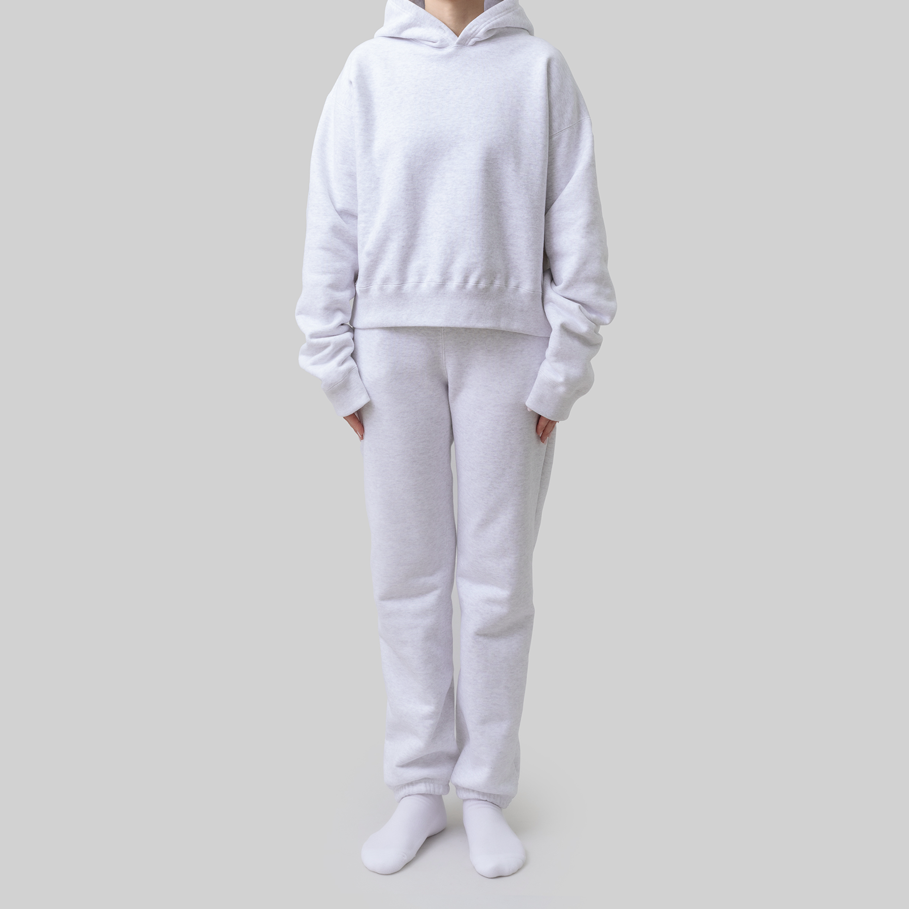 sweat 'hoodie' steam gray