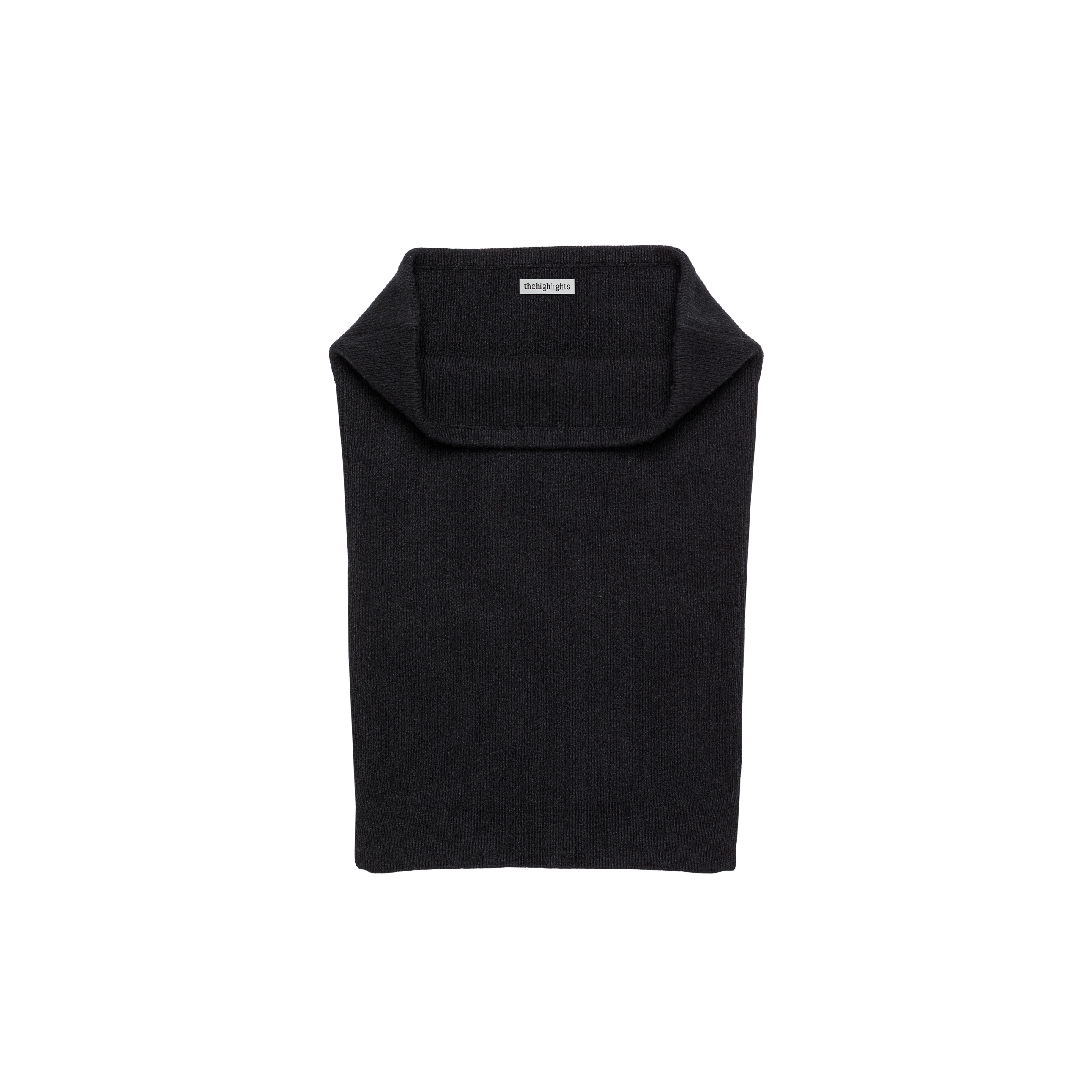 'knit' baretop black