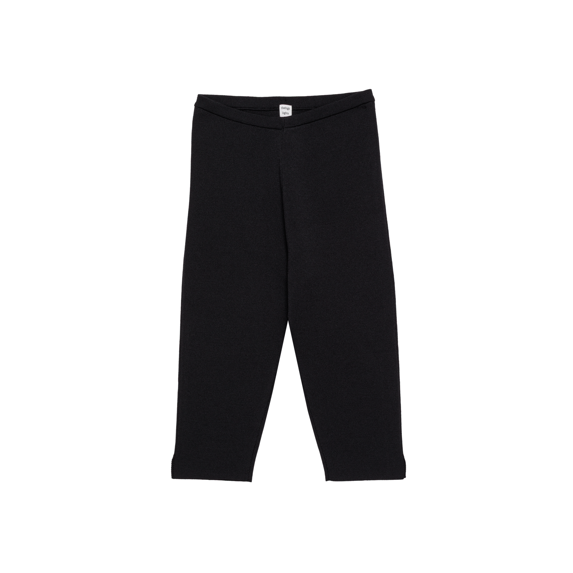 新品未使用　ザハイライツ　カプリレギンス knit capri 'leggings' black – thehighlights