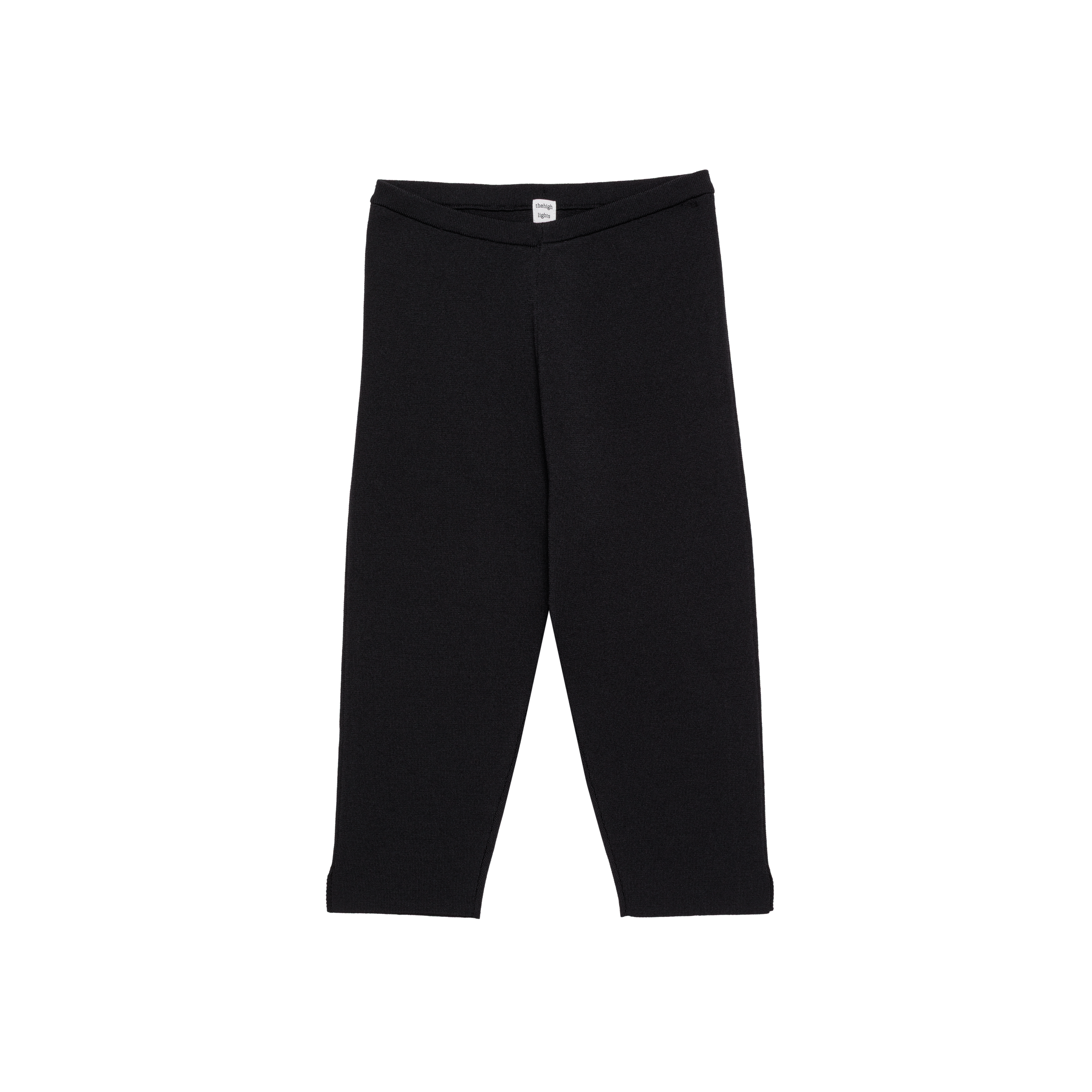 knit capri 'leggings' black