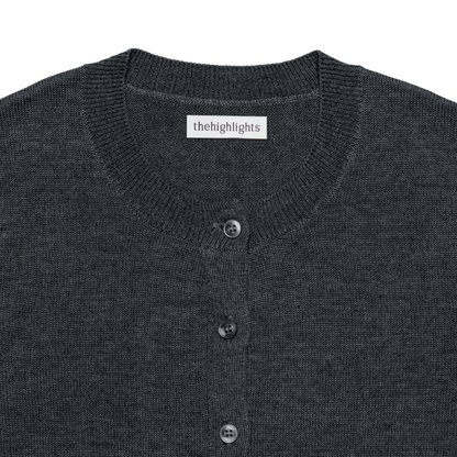 ‘knit’ ensemble charcoal gray