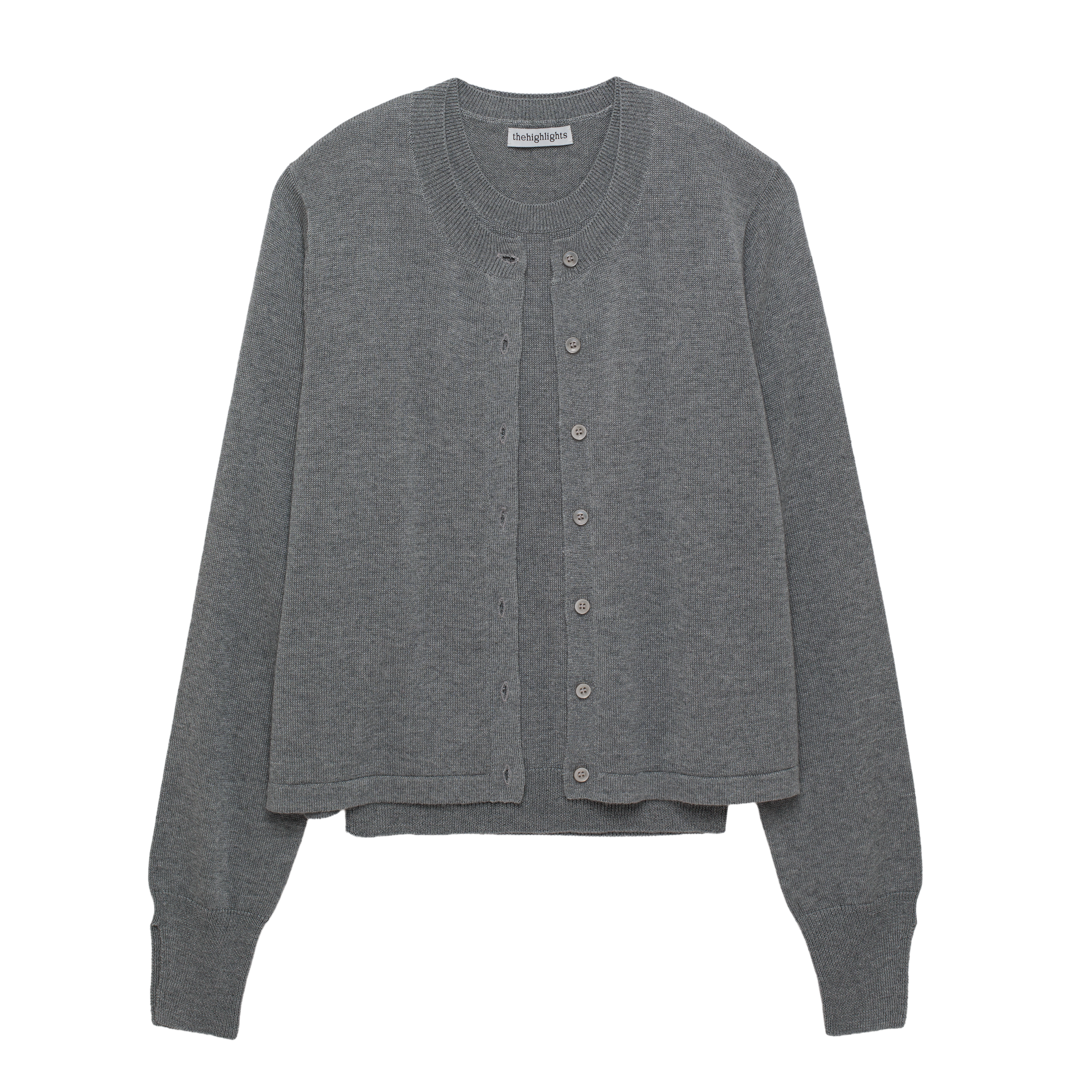 ‘knit’ ensemble gray