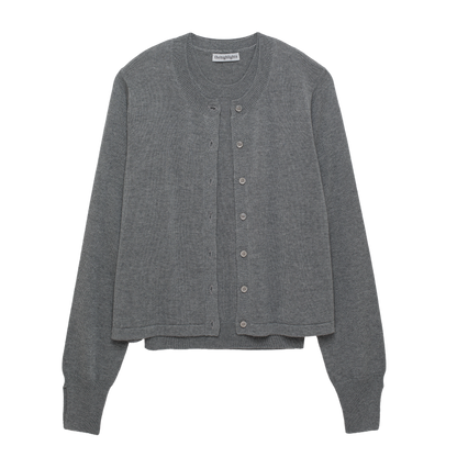 ‘knit’ ensemble gray