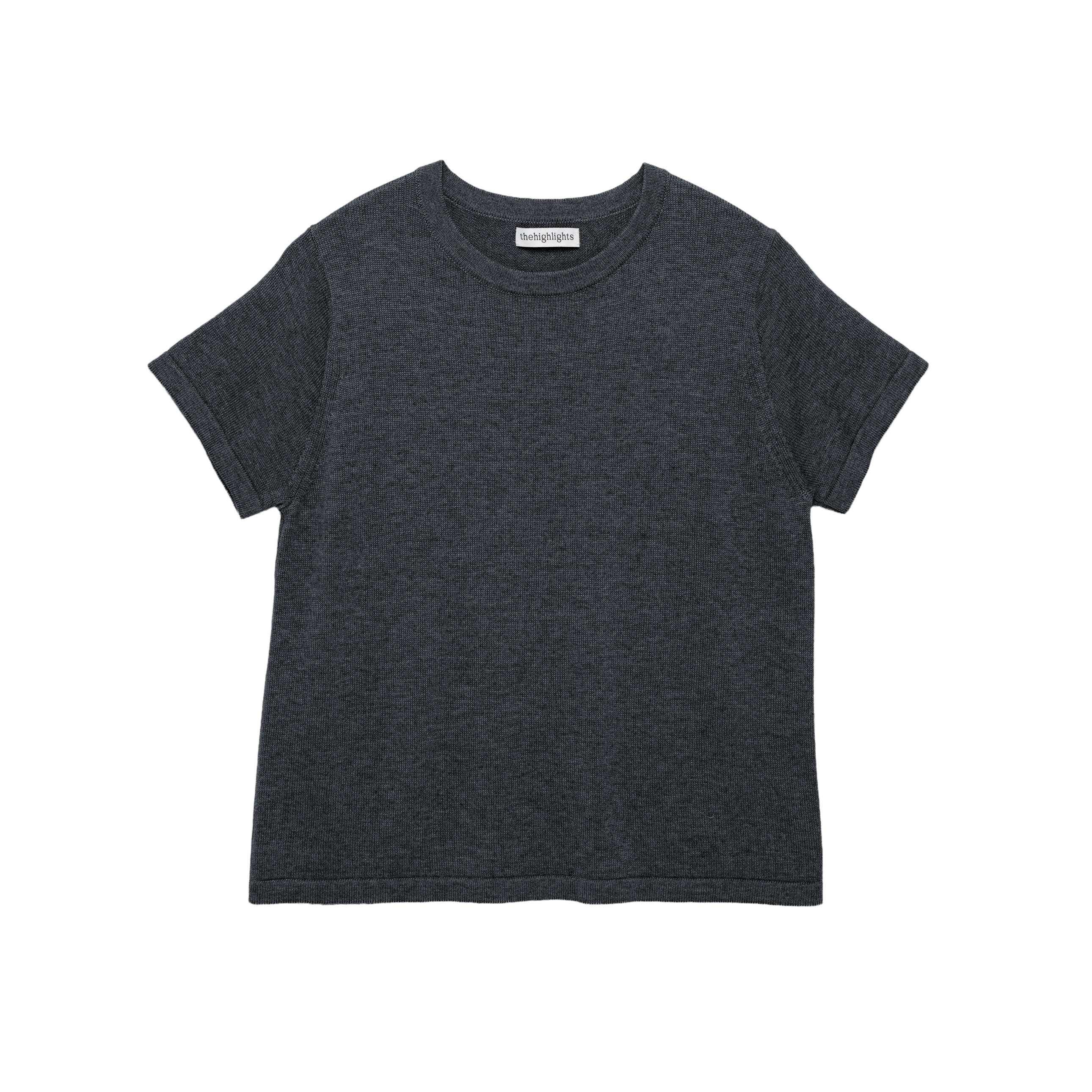 'knit' tee charcoal gray