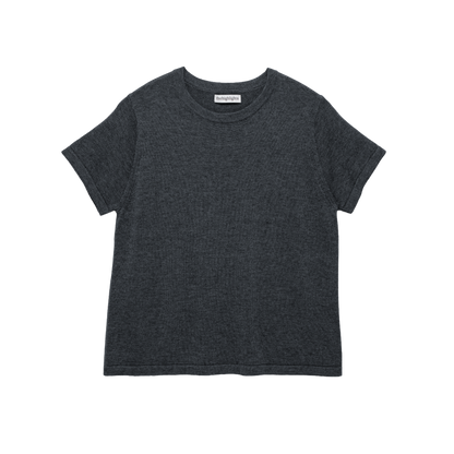 'knit' tee charcoal gray