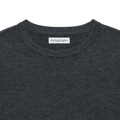 'knit' tee charcoal gray