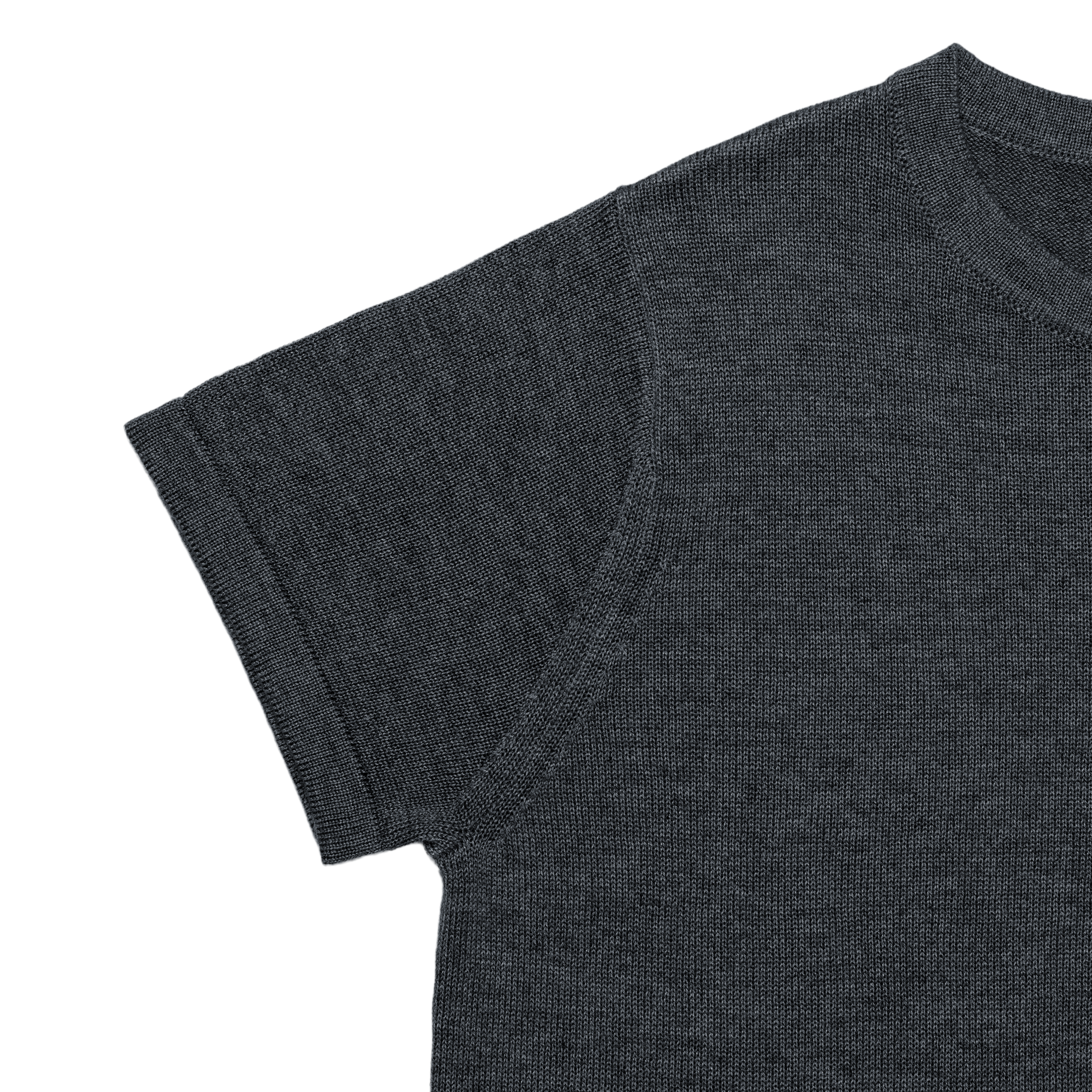 'knit' tee charcoal gray