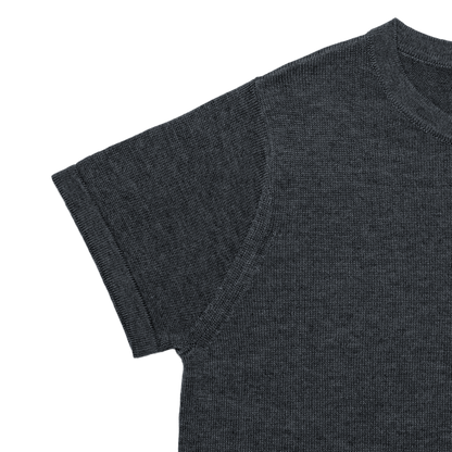 'knit' tee charcoal gray