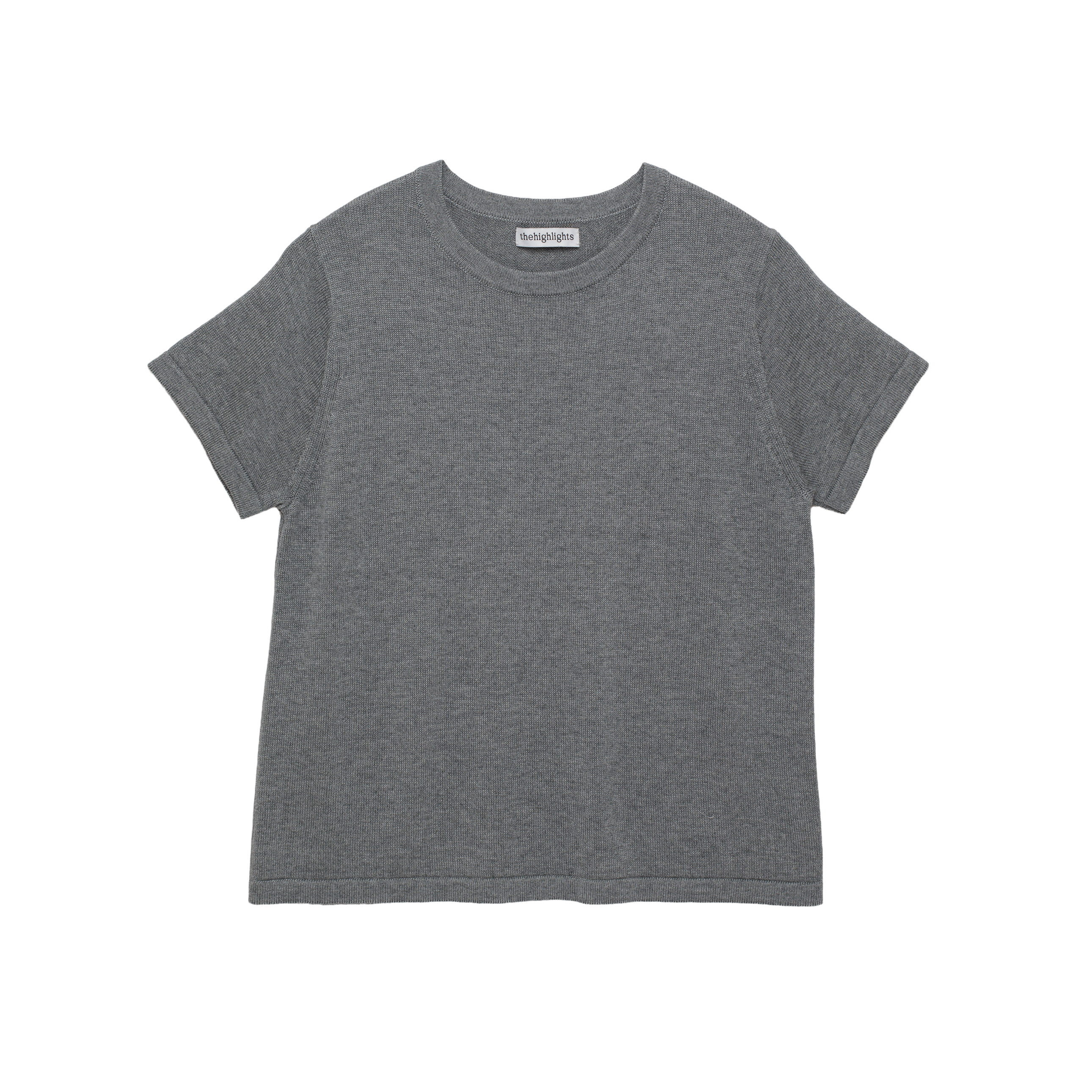 'knit' tee gray