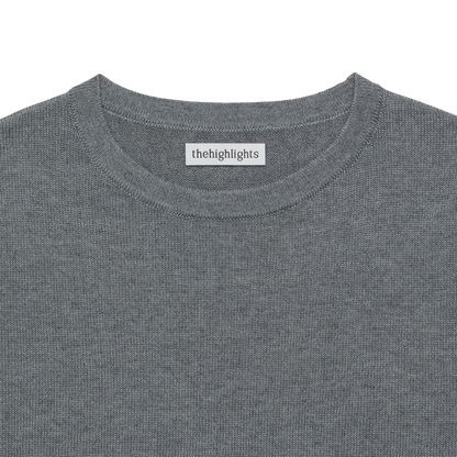 'knit' tee gray