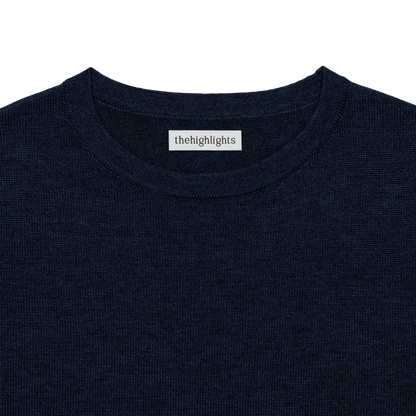 'knit' tee navy