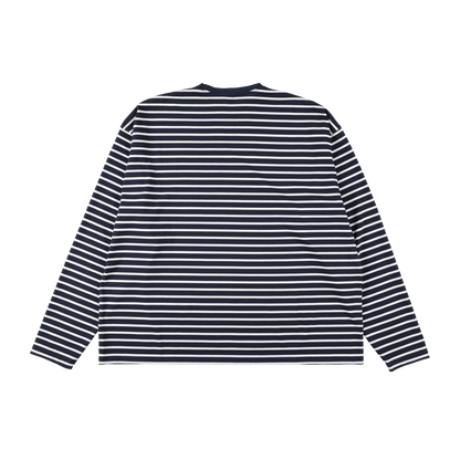 lite 'big LS tee' navy border