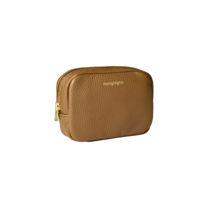 mini 'pouch' teddy brown