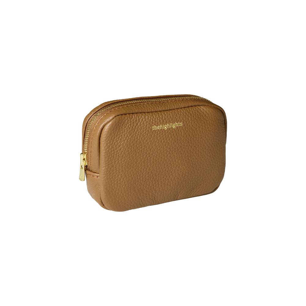 mini 'pouch' teddy brown