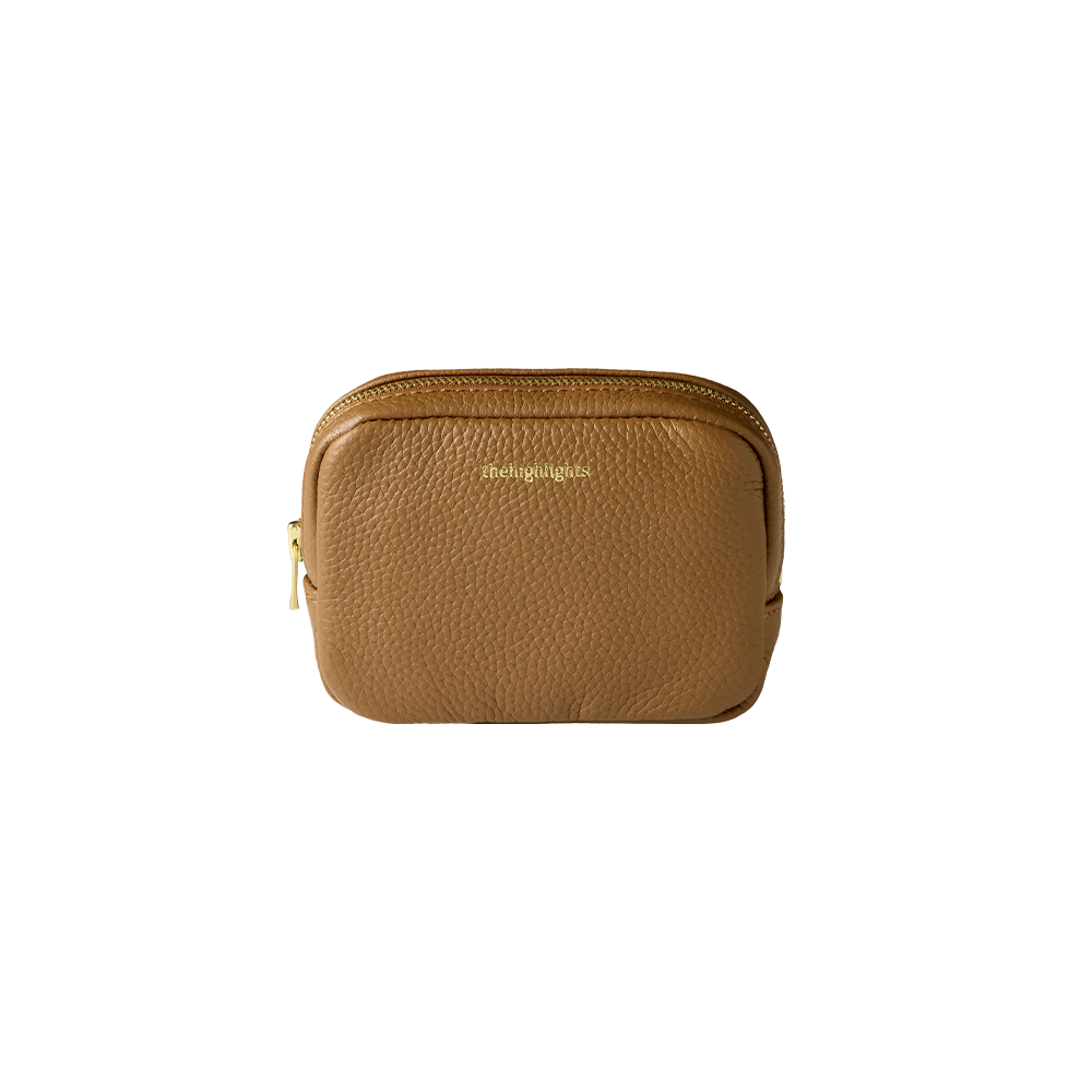 mini 'pouch' teddy brown