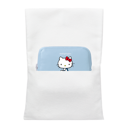 mini 'pouch' comet blue × HELLO KITTY