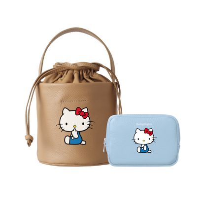 mini 'pouch' comet blue × HELLO KITTY