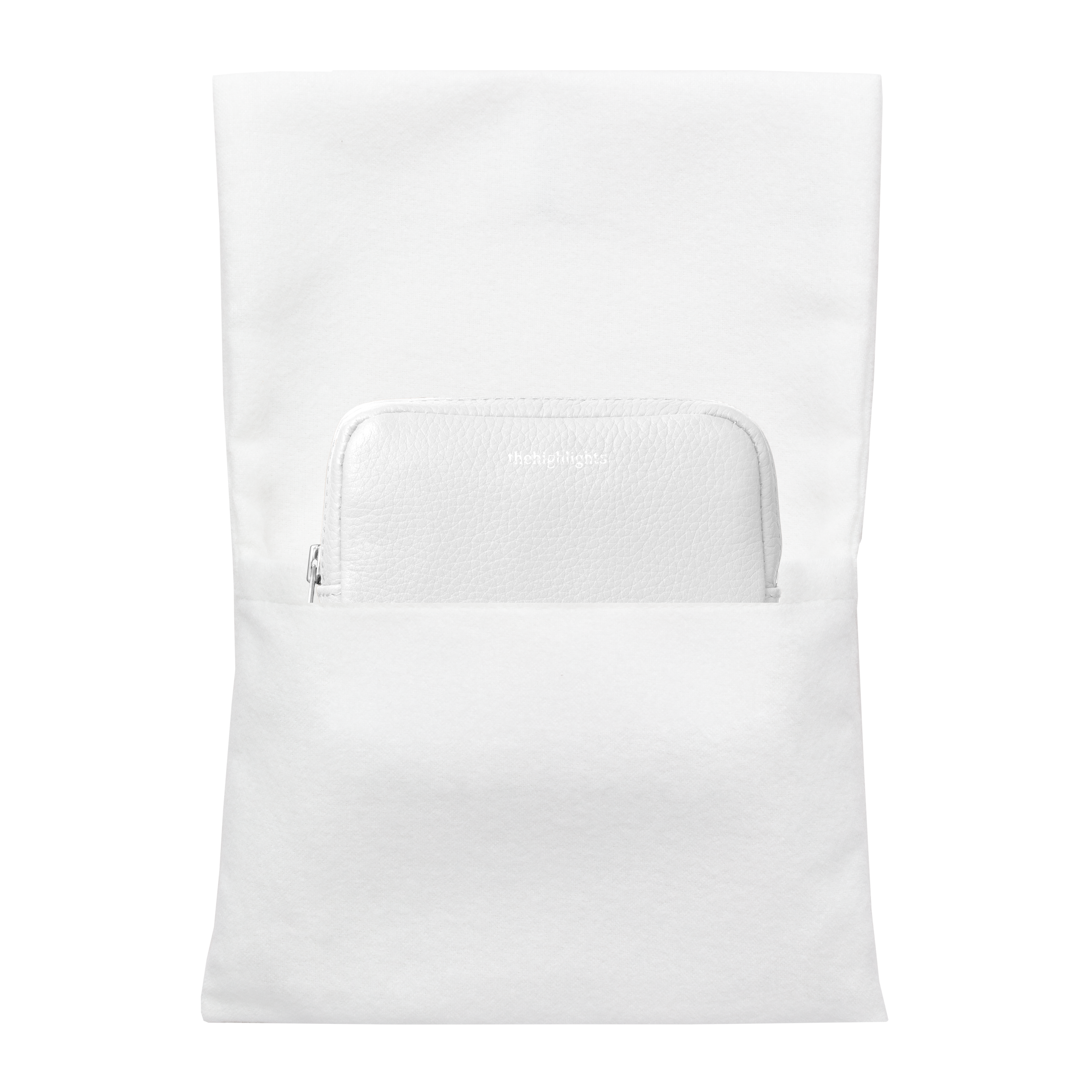 mini 'pouch' low white