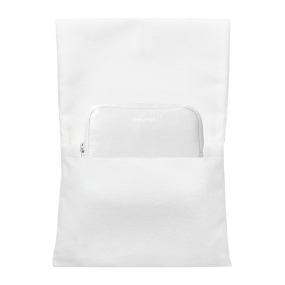 mini 'pouch' low white