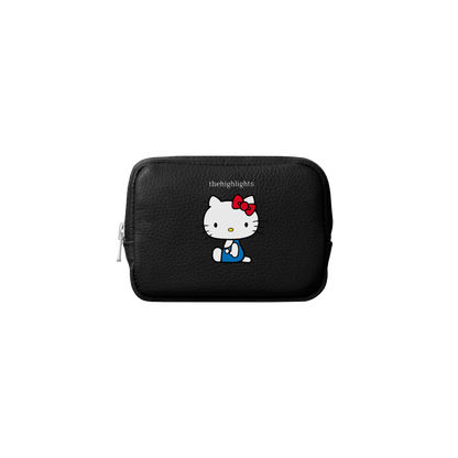 mini 'pouch' more black × HELLO KITTY