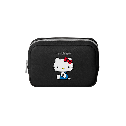 mini 'pouch' more black × HELLO KITTY