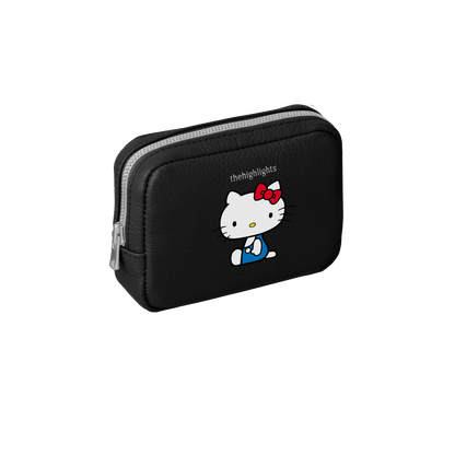 mini 'pouch' more black × HELLO KITTY