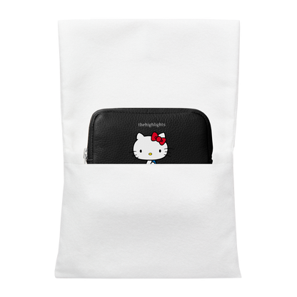mini 'pouch' more black × HELLO KITTY