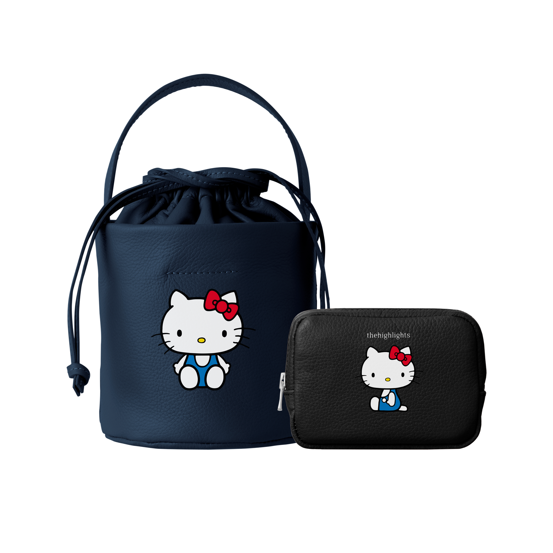 mini 'pouch' more black × HELLO KITTY