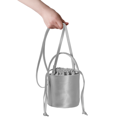 'pot' metallic silver