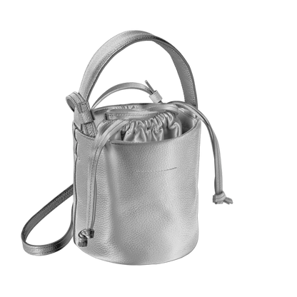 'pot' metallic silver