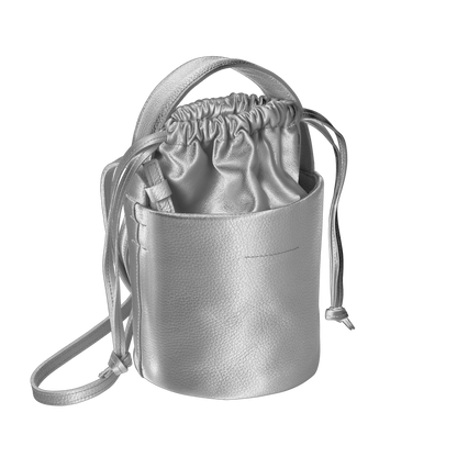 'pot' metallic silver