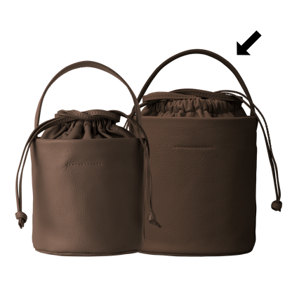 'pot large' wood brown