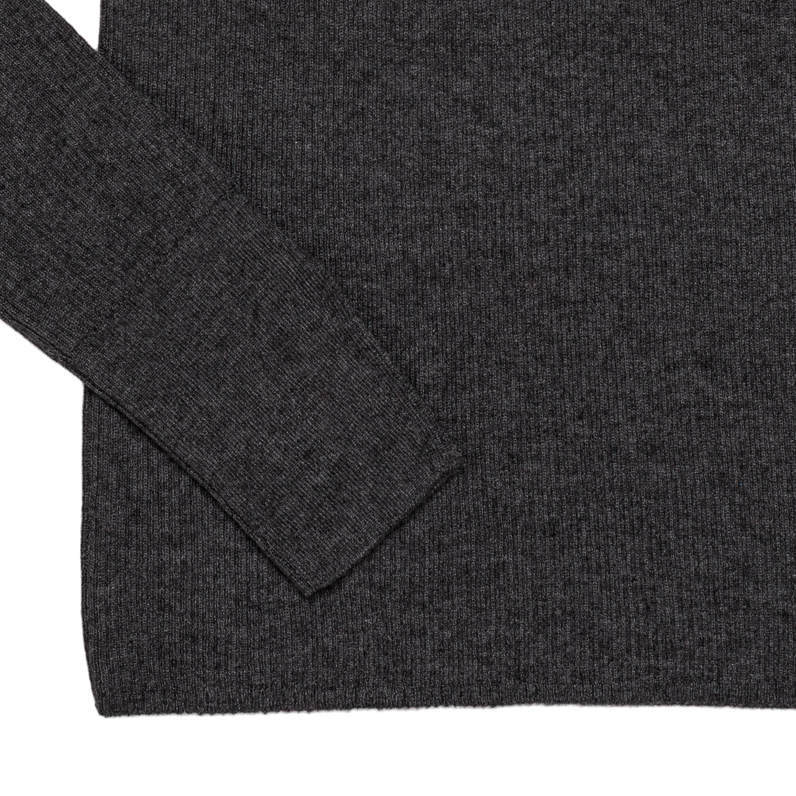 rib ‘knit’ henry-sweater charcoal gray