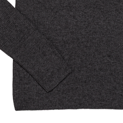 rib ‘knit’ henry-sweater charcoal gray