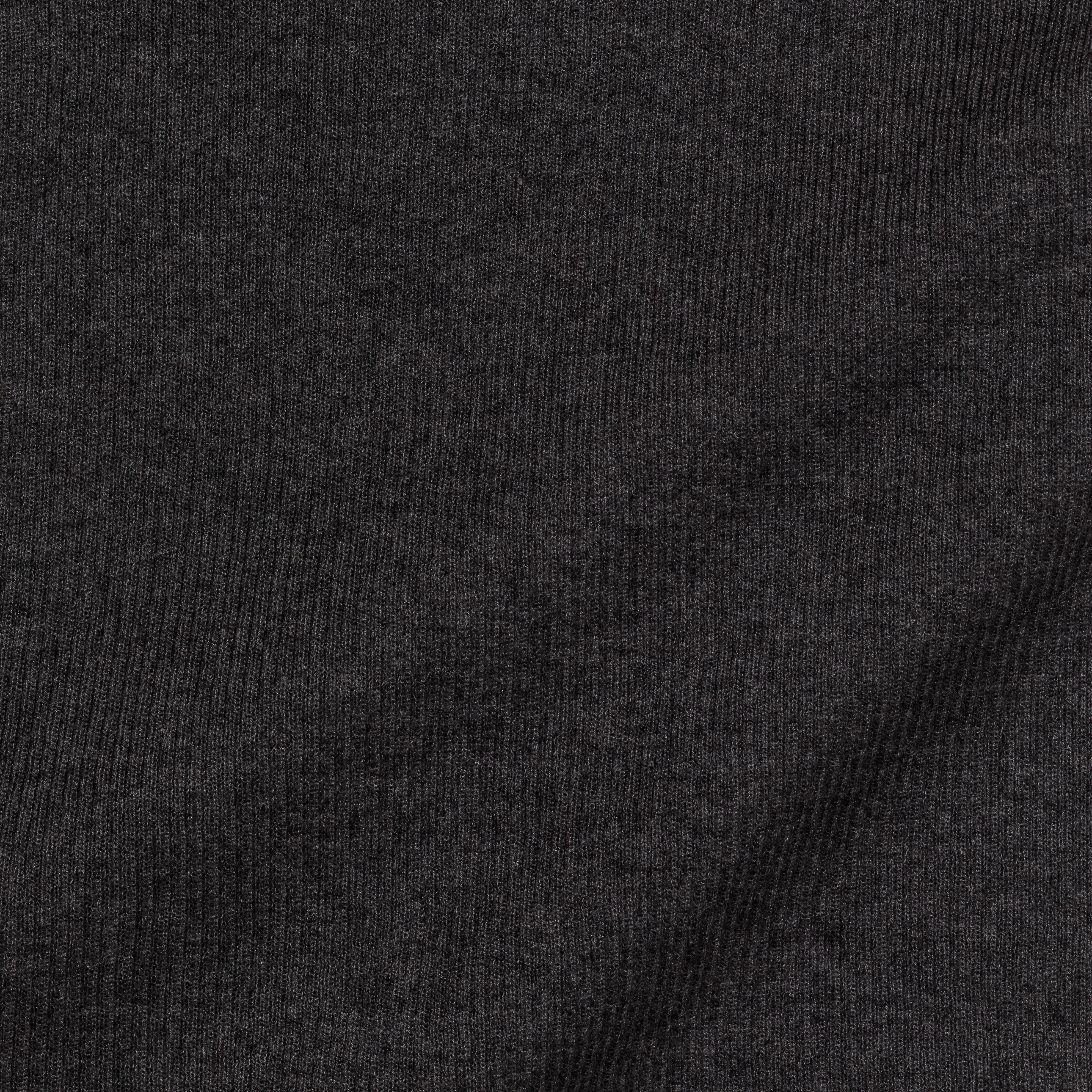 rib ‘knit’ polo-sweater charcoal gray