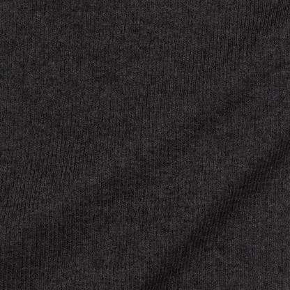 rib ‘knit’ polo-sweater charcoal gray