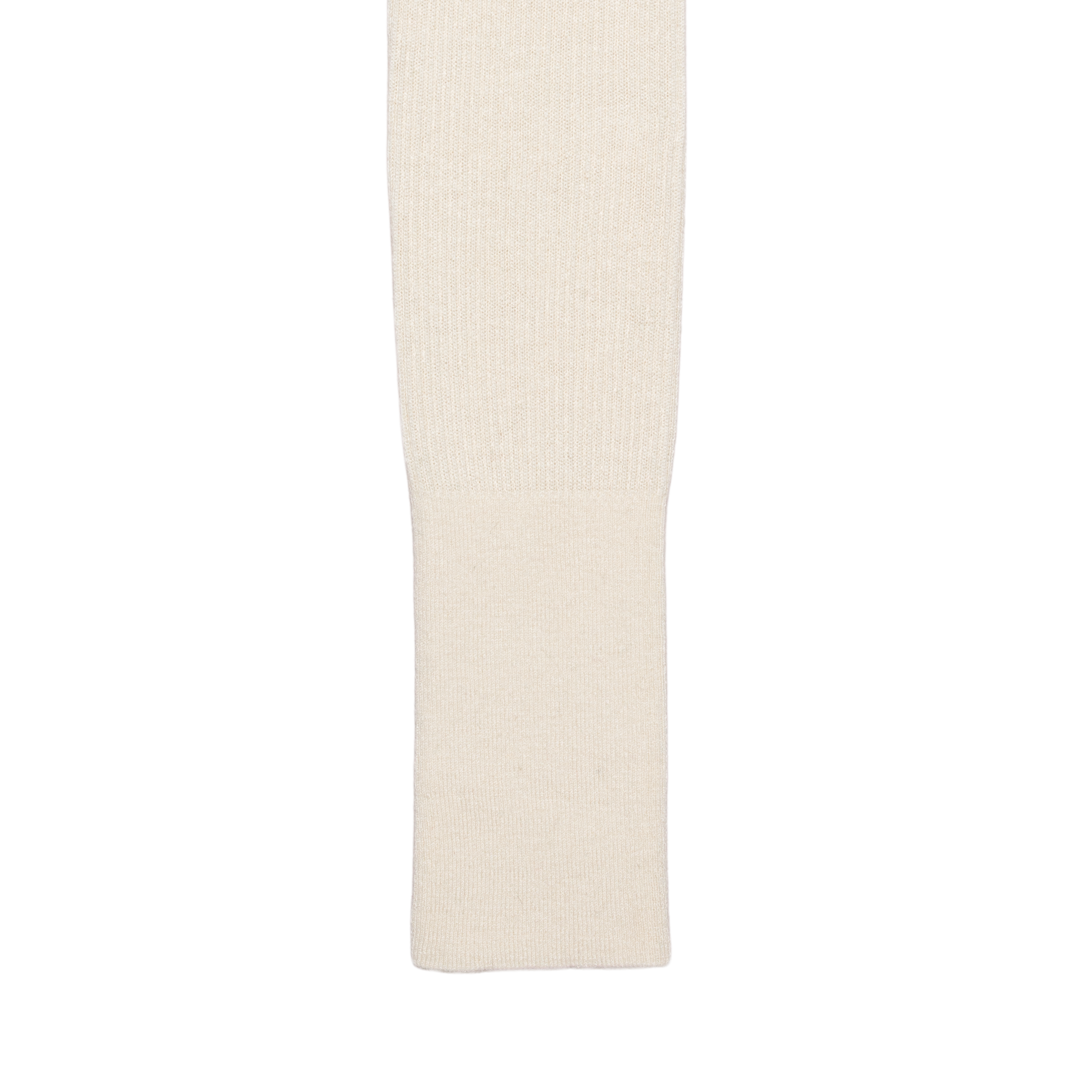 rib ‘knit’ polo-sweater white