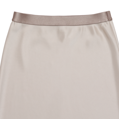 satin 'skirt' long few beige