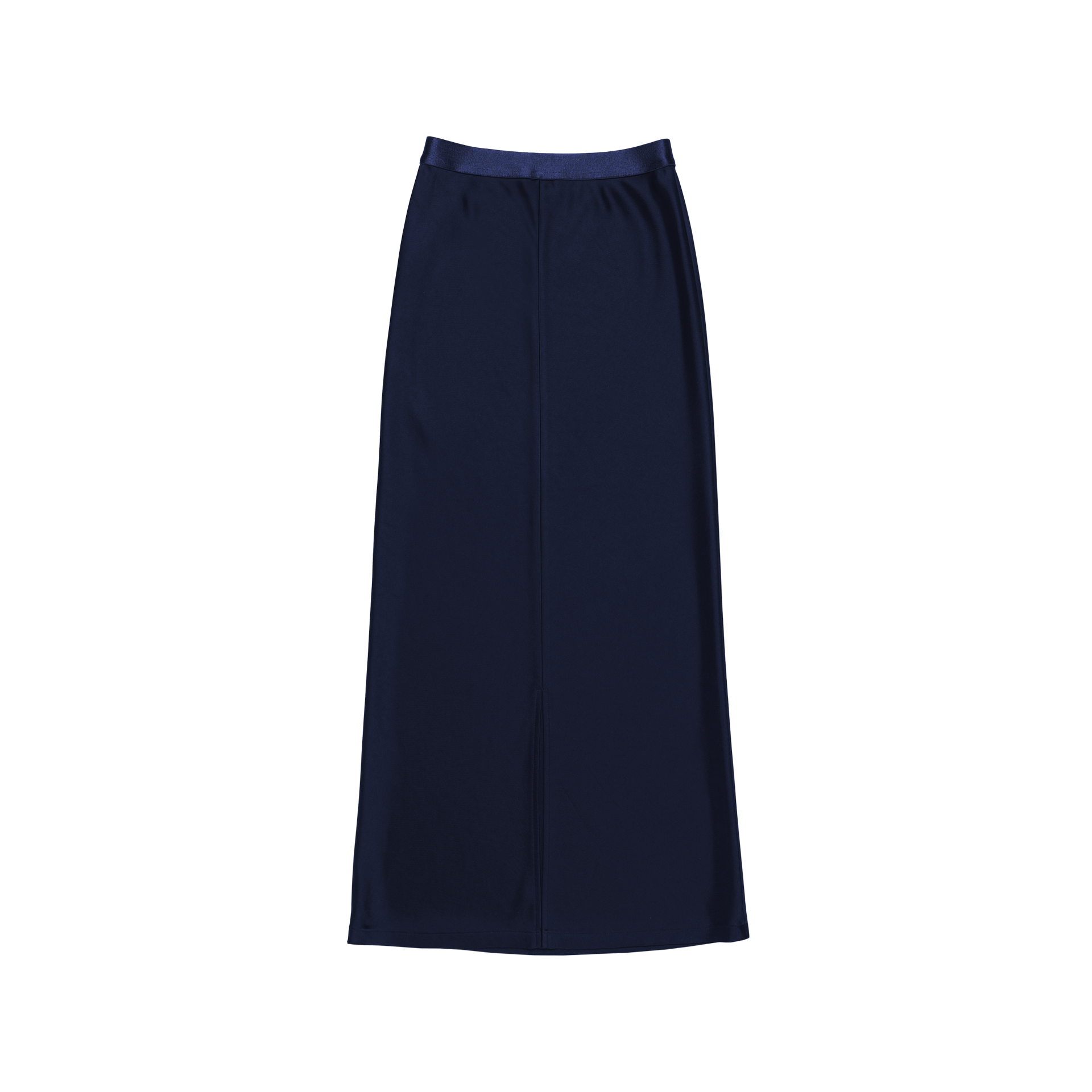 satin 'skirt' long rays navy