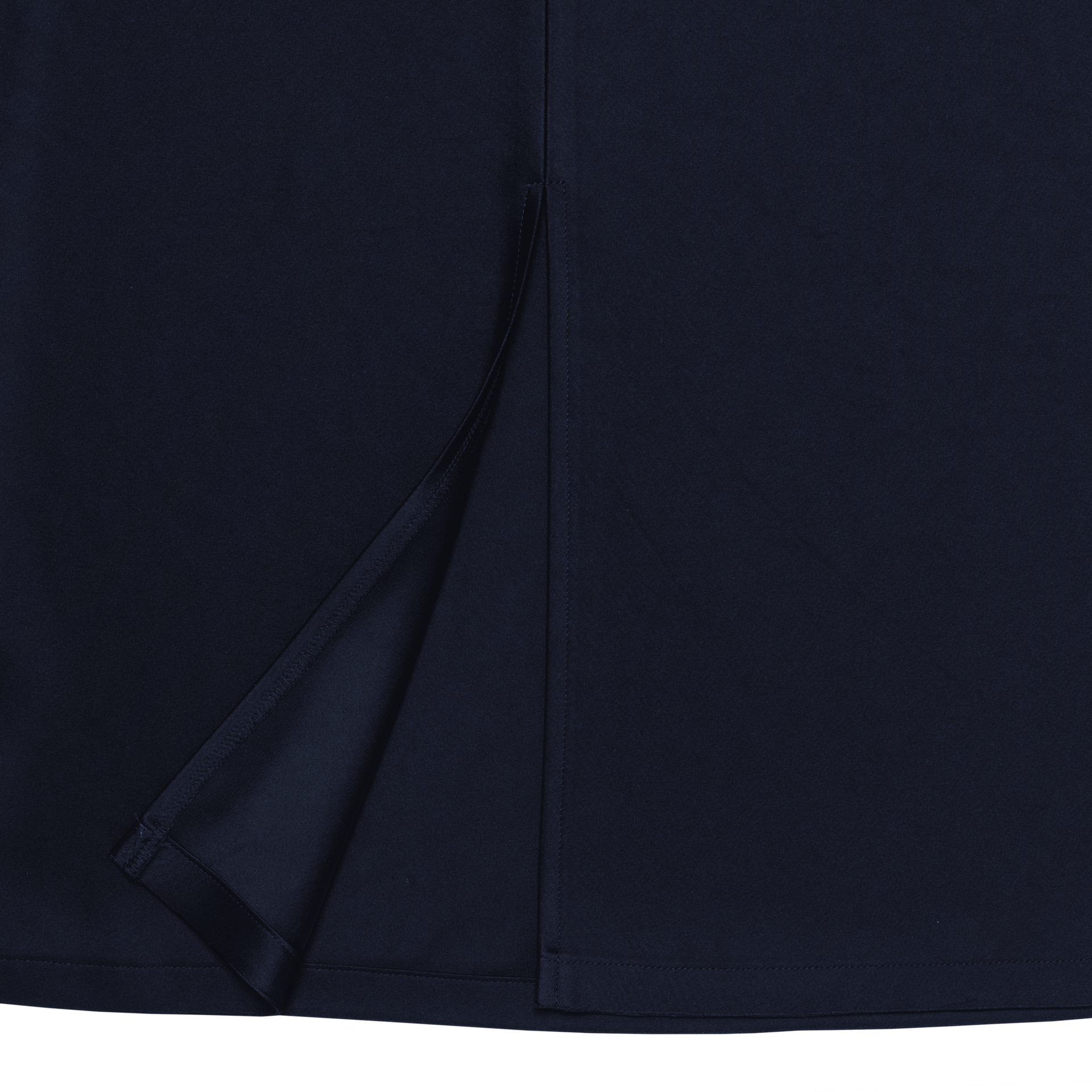satin 'skirt' long rays navy