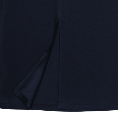 satin 'skirt' long rays navy