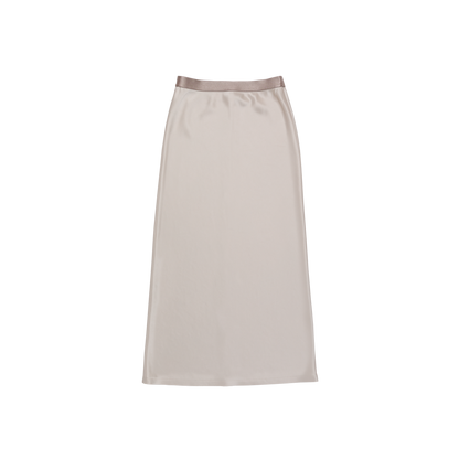 satin 'skirt' midi-long few beige