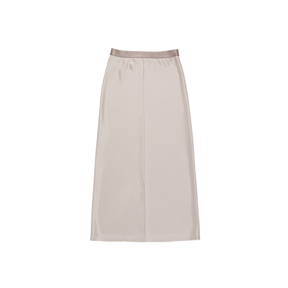 satin 'skirt' midi-long few beige