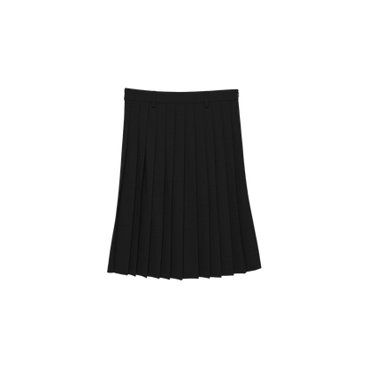 pleats 'skirt' midi black